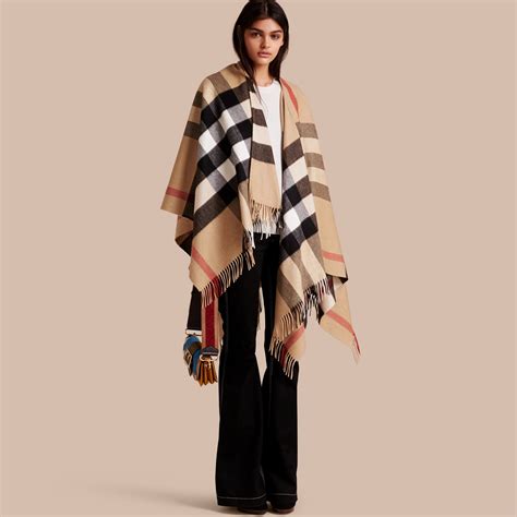 burberry wool cape coat|Burberry poncho shawl pockets.